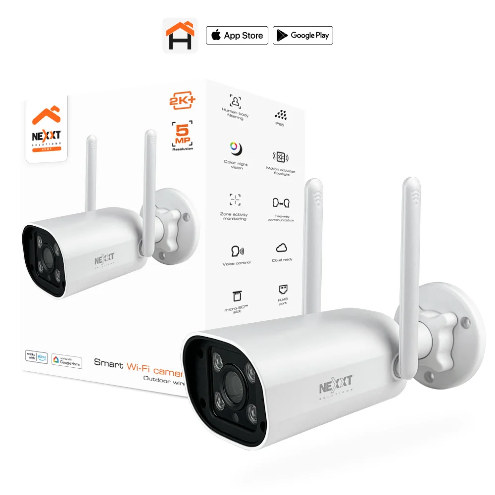 Cámara de Seguridad Wi-Fi para exteriores Nexxt Home NHC-0F10